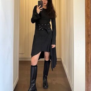 Zara Elegant Asymmetrical Midi Dress